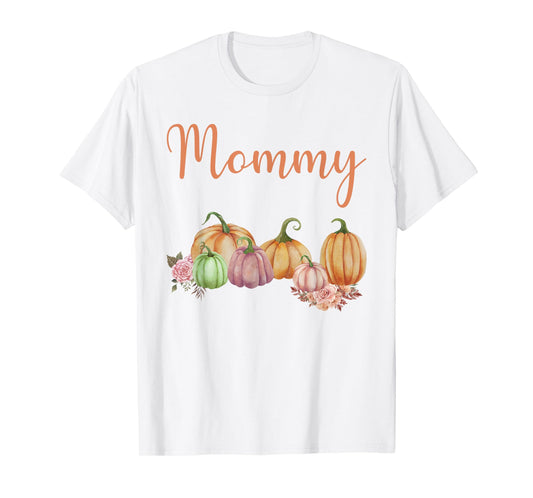 Mommy of Little Pumpkin First Birthday Autumn Pumpkin T-Shirt
