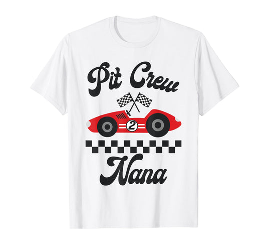 Two Fast Birthday Racing Car Nana Of The Birthday Boy Party T-Shirt