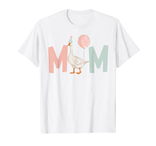 One Silly Goose Mom 1st First Birthday Family Matching T-Shirt