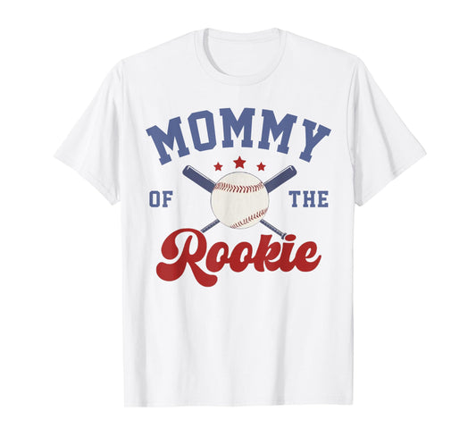 Mommy of Rookie 1st Birthday Baseball Boy Family Matching T-Shirt