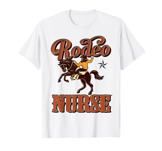 Nurse Birthday Cowboy Cowgirl Western Rodeo RN Bday Party T-Shirt