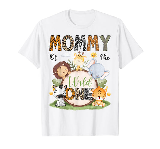 Mommy Of The Wild One 1St Birthday Boy Safari Lover T-Shirt