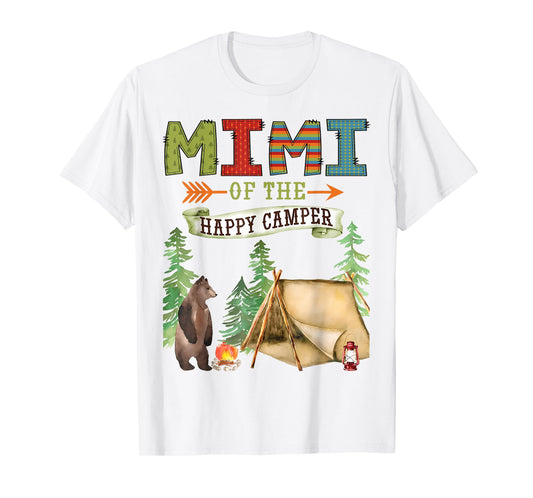 Mimi of The Happy Camper First Birthday Camping T-Shirt