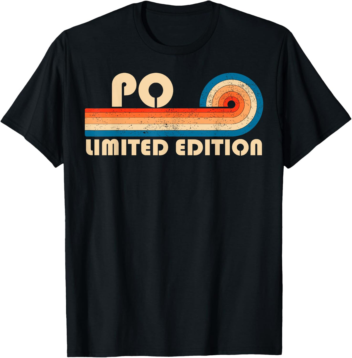PO Surname Retro Vintage 80s 90s Birthday Reunion T-Shirt