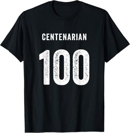 Centenarian 100 Years Of Being Awesome Happy 100th Birthday T-Shirt