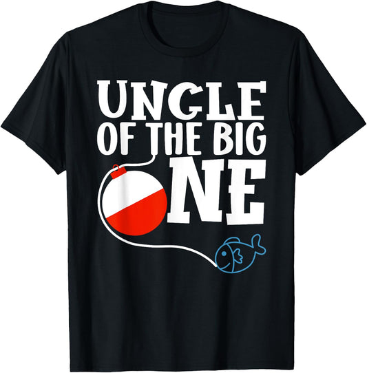 Uncle of The Big One Fishing Boy First Birthday Ofishally T-Shirt