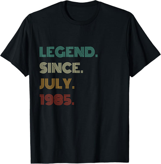 40 Years Old Legend Since July 1985 40th Birthday T-Shirt
