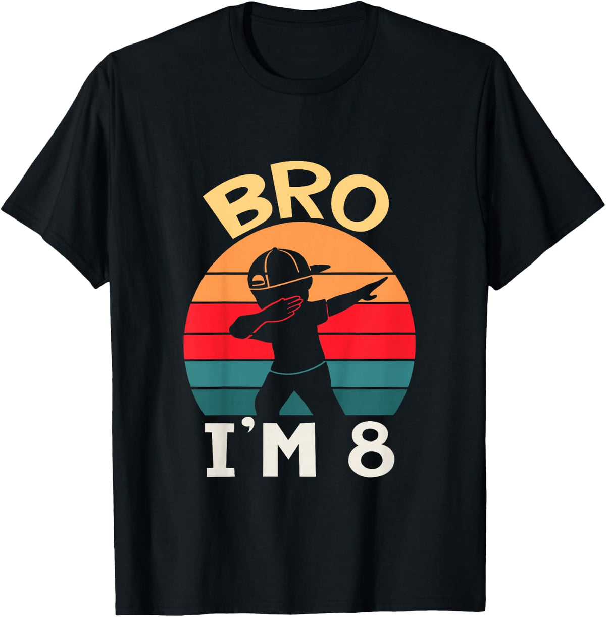 Kids Bro I’m 8 Year Old Eight Eighth Party 8th Birthday Boy T-Shirt