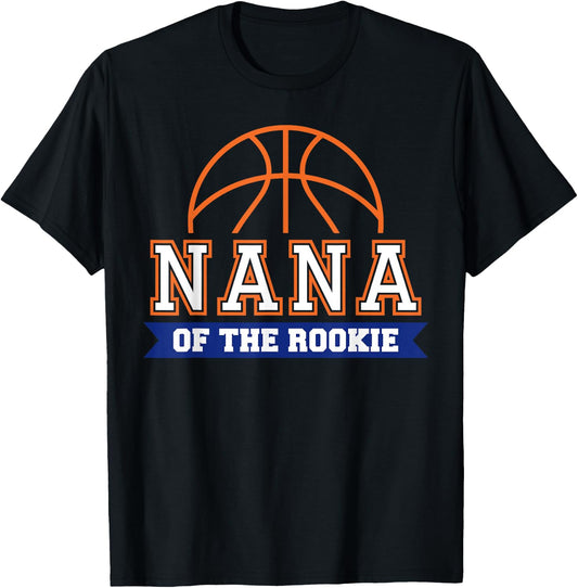 Nana of Rookie 1st Birthday Basketball Theme Matching Party T-Shirt