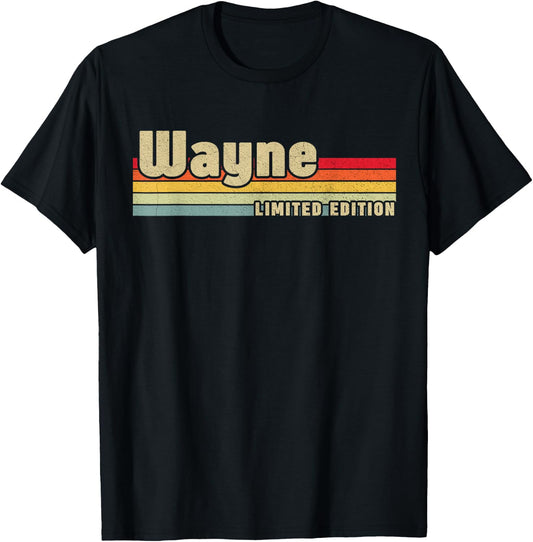 Wayne Gift Name Personalized Birthday Funny Christmas T-Shirt