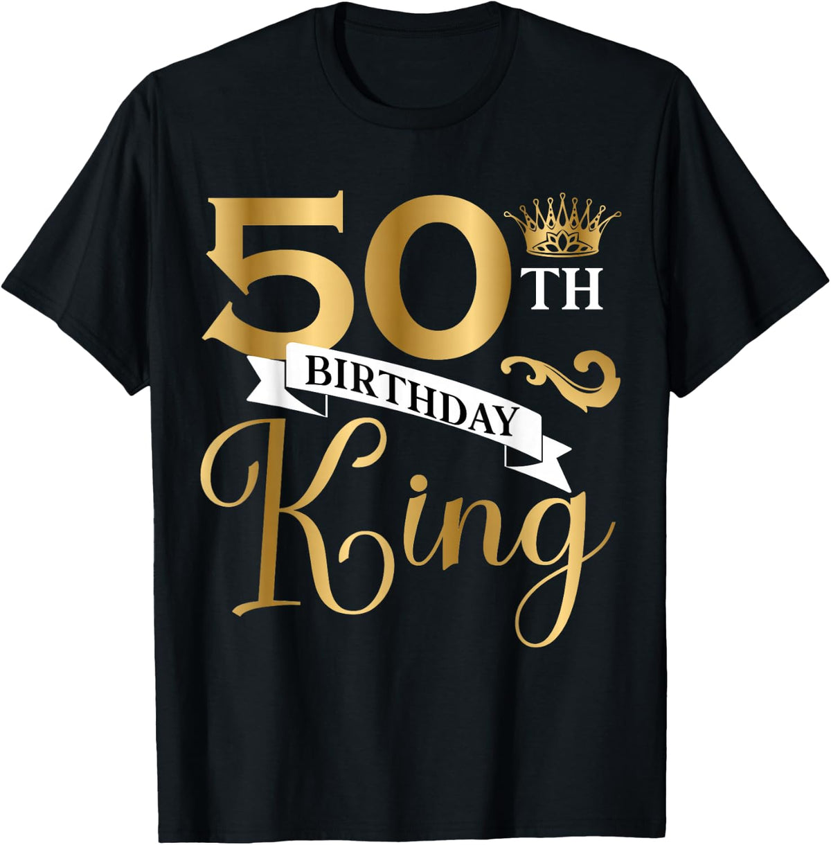 50 Year Old Birthday King Husband 50th B-Day Family Matching T-Shirt