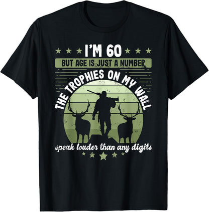 Hunter birthday 60 years old hunting 60th birthday hunter T-Shirt