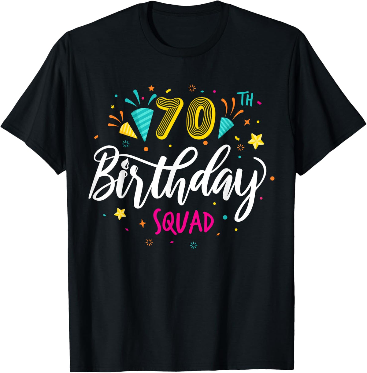 70 Year Old Birthday Squad 70th Party Crew Group Friends T-Shirt