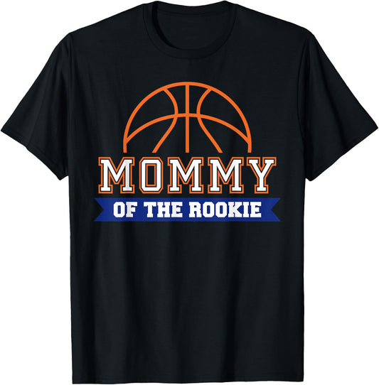 Mommy of Rookie 1st Birthday Basketball Theme Matching Party T-Shirt
