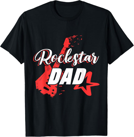 Men's Rockstar Birthday Rock Star Dad Party Music T-Shirt