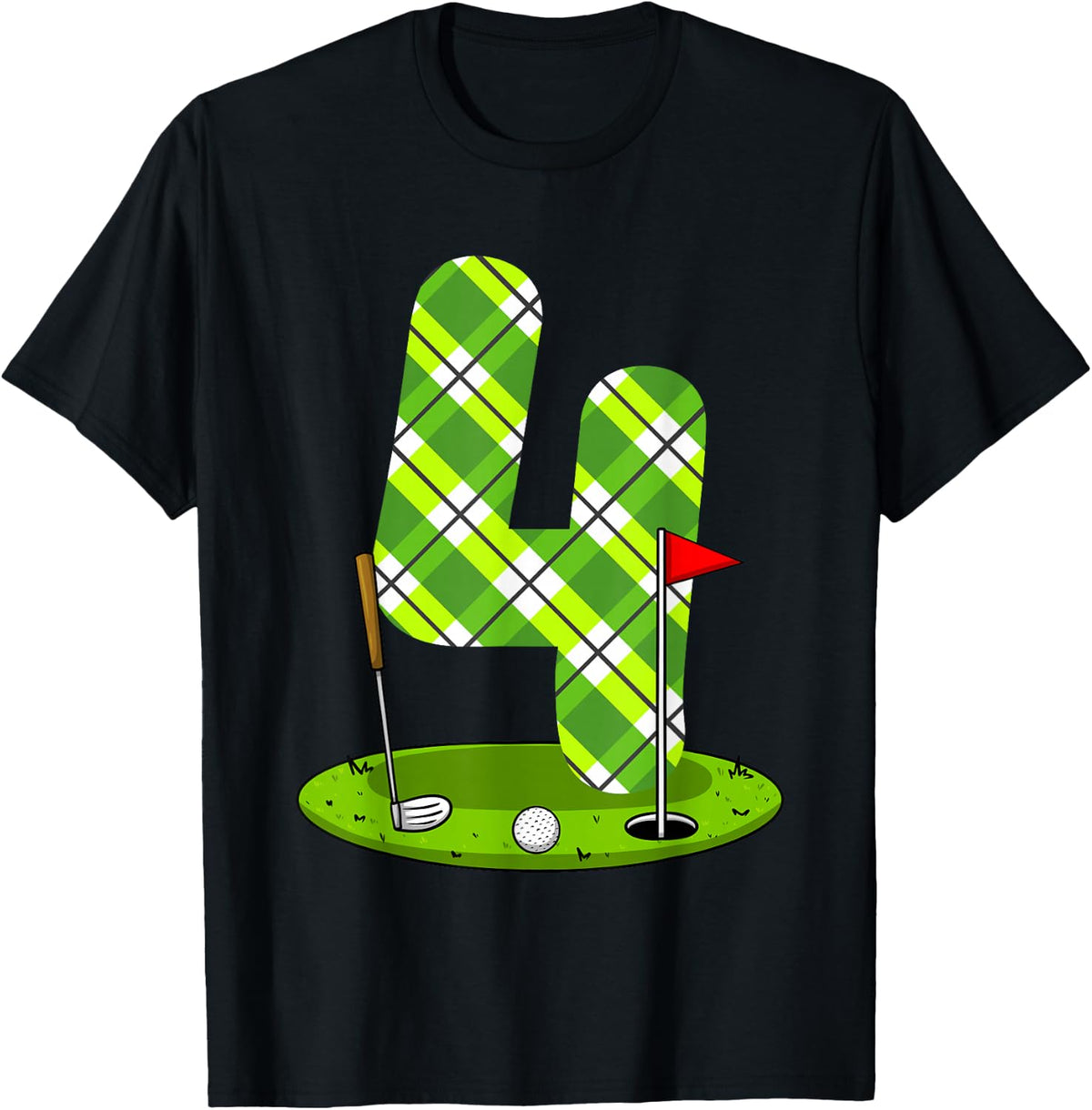 Golf Birthday Shirt For Kids 4th Birthday Party Golfer T-Shirt