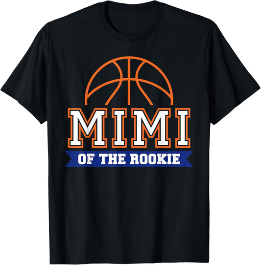 Mimi of Rookie 1st Birthday Basketball Theme Matching Party T-Shirt