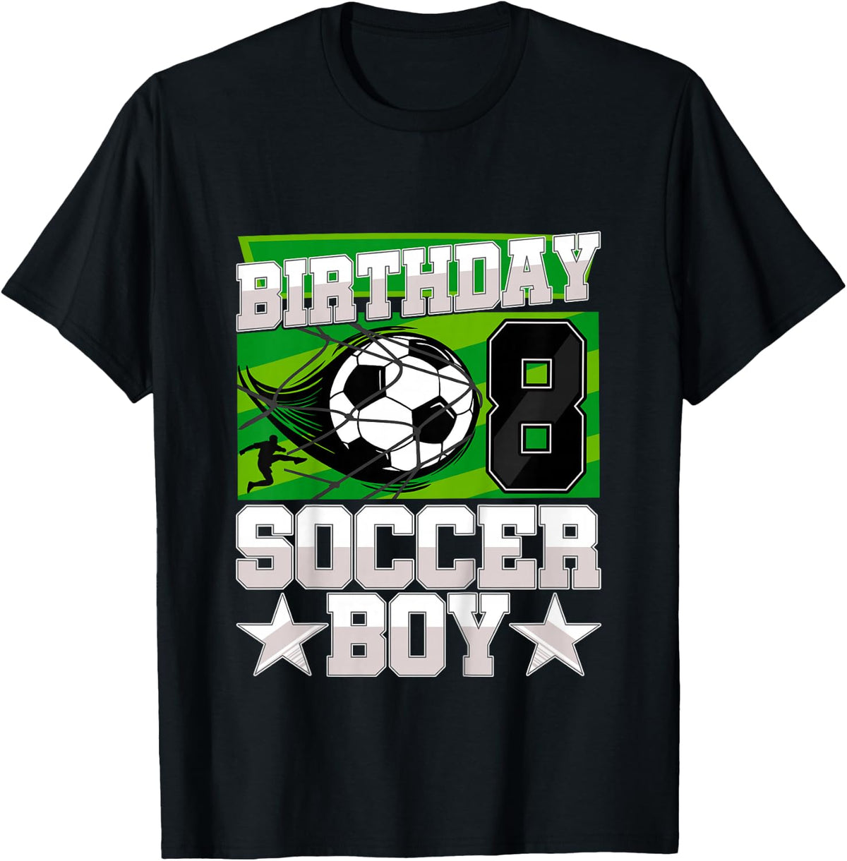 Kids Soccer Birthday Party - 8th Birthday Boy 8 Years Old T-Shirt