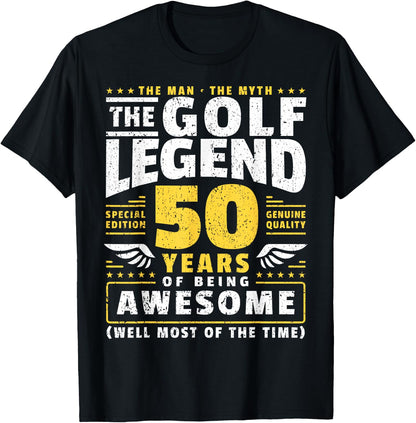 50th Birthday Golf Player 50 Years Old Golfer T-Shirt