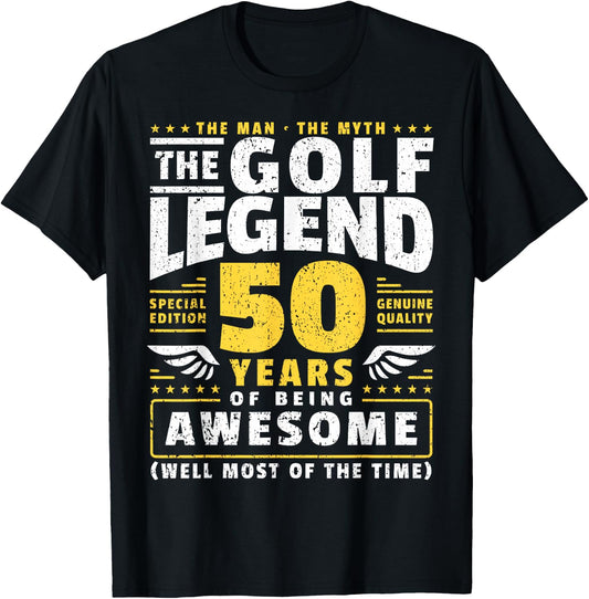 50th Birthday Golf Player 50 Years Old Golfer T-Shirt