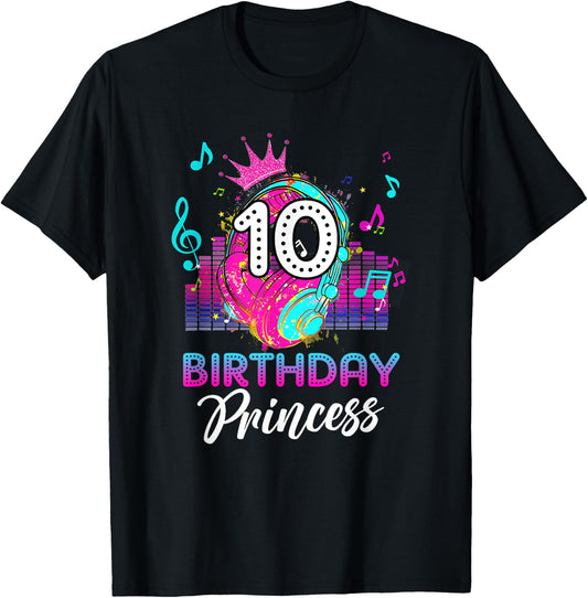 Musical Theme 10th Birthday Shirt Girls Princess Born 2013 T-Shirt