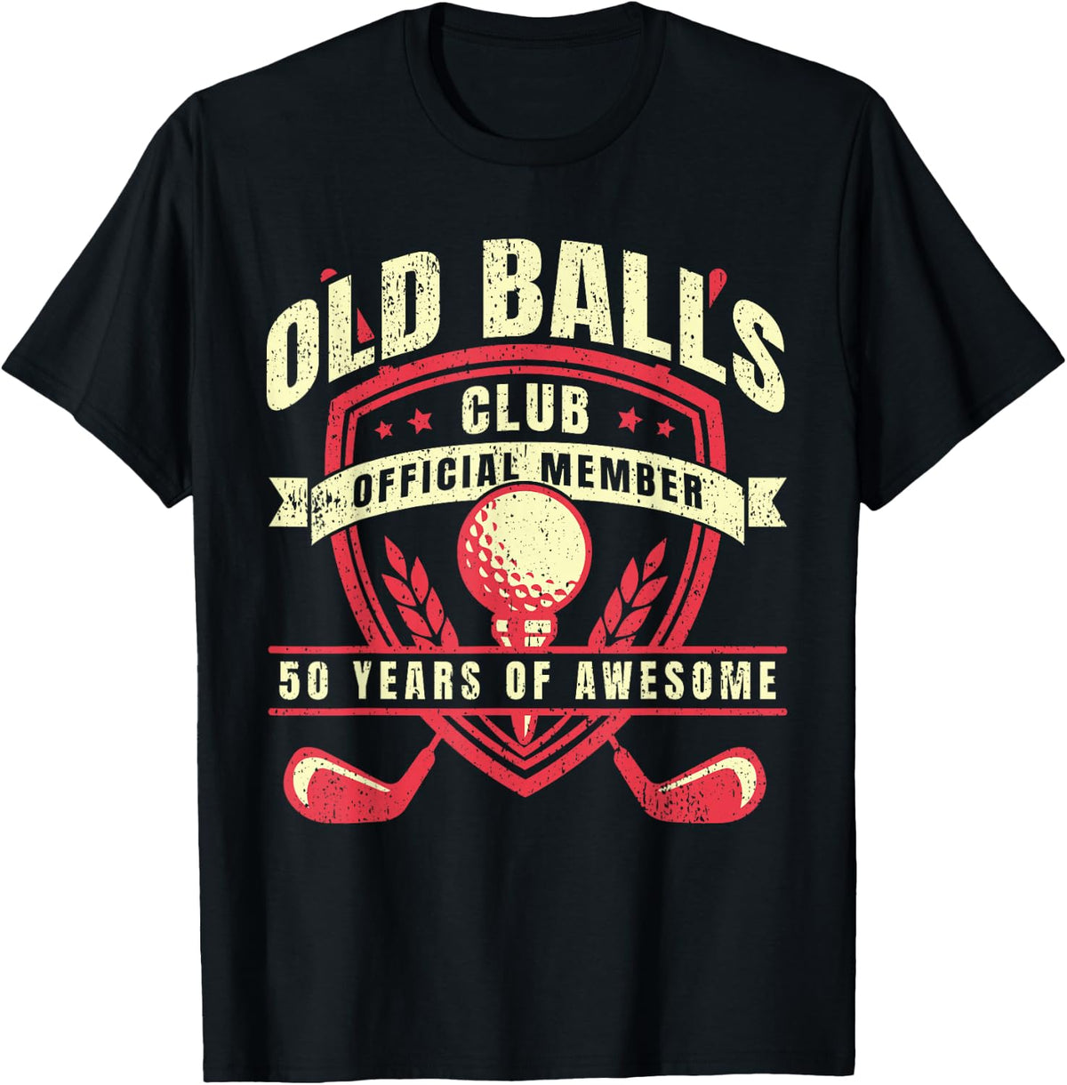 Golfer 50 Year Old Balls Golf Club I Golfing 50th Birthday T-Shirt
