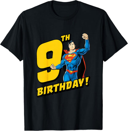 Kids Superman 9th Birthday T-Shirt