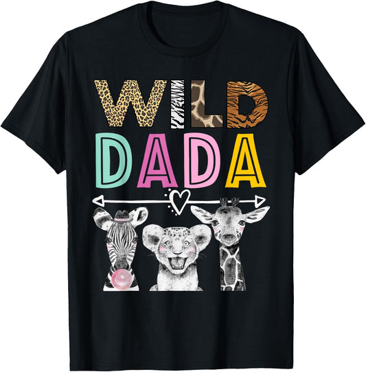 Wild Dada Zoo Theme Birthday Safari Jungle Matching Party T-Shirt