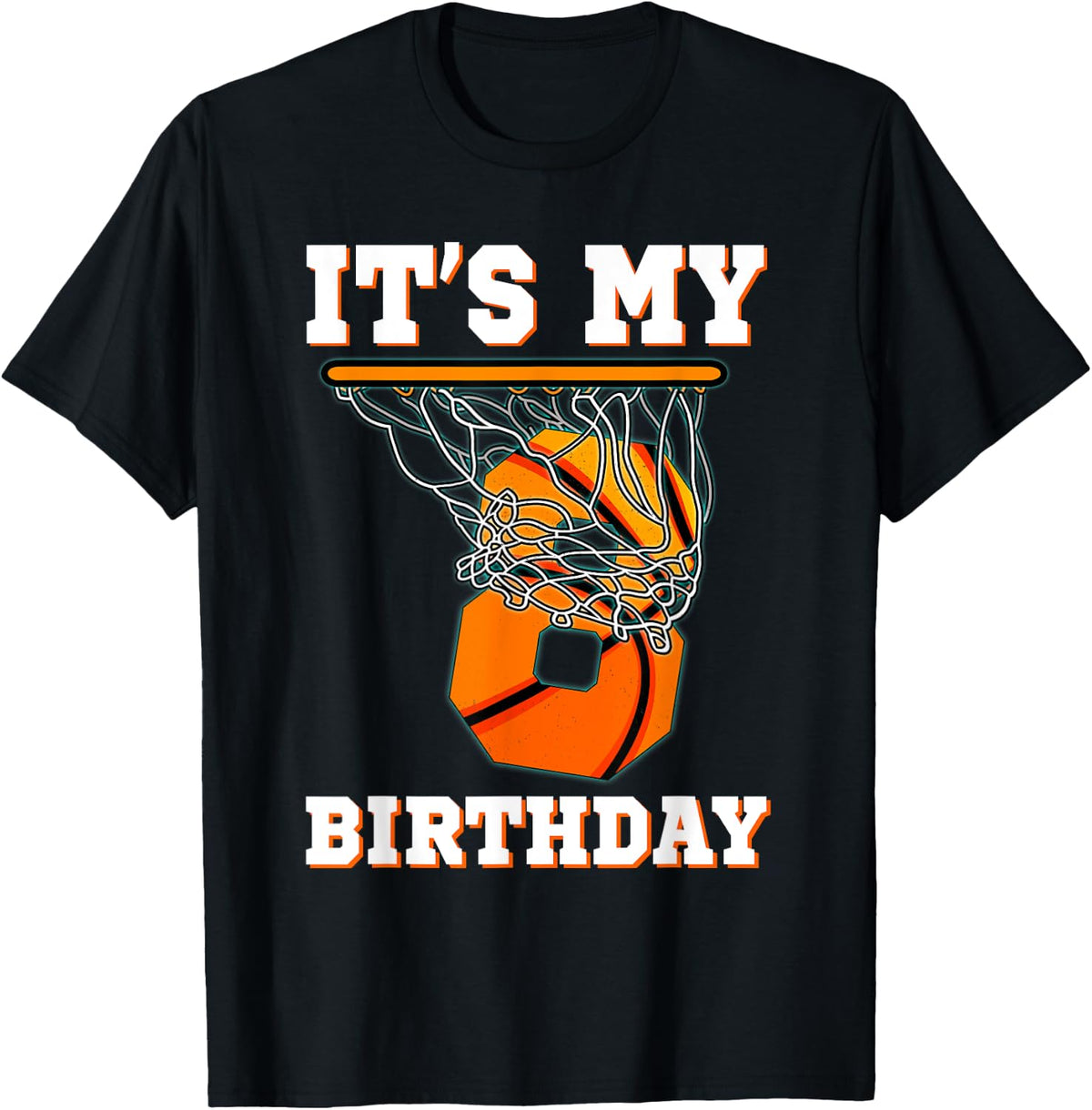 It's My 8th Birthday Basketball Boy Party 8 Years Old T-Shirt