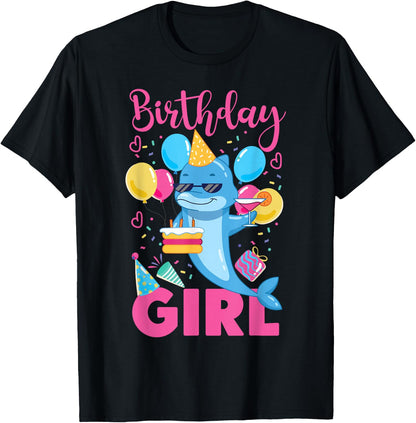 Dolphin Birthday Birthday Girl T-Shirt