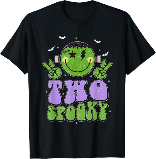Two Spooky Birthday Decorations Boy 2nd Bday Halloween T-Shirt
