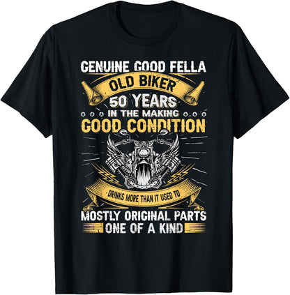 Old Biker 50 Years In The Making 50th Birthday Biker T-Shirt