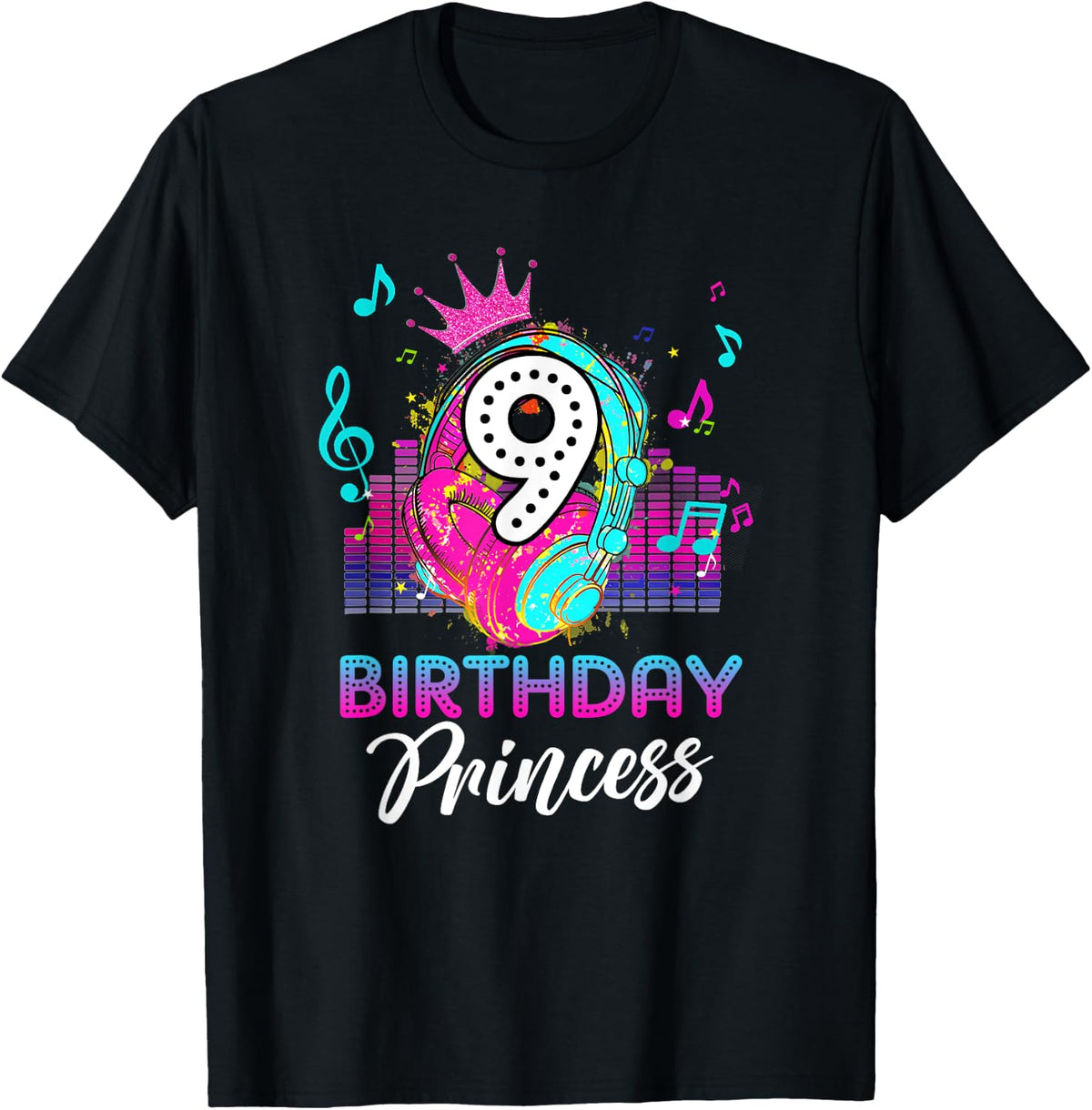 Musical Theme 9th Birthday Shirt Girls Princess Born 2014 T-Shirt