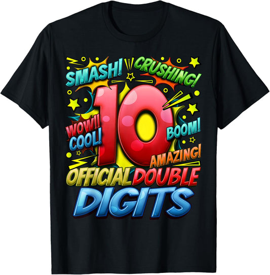 Official Double Digits 10th Birthday Awesome Since 2013 Boy T-Shirt