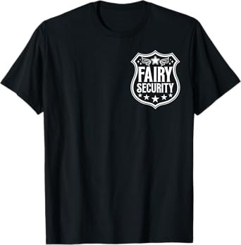 Fairy Security Birthday Halloween Costume Kids Boys Mens T-Shirt