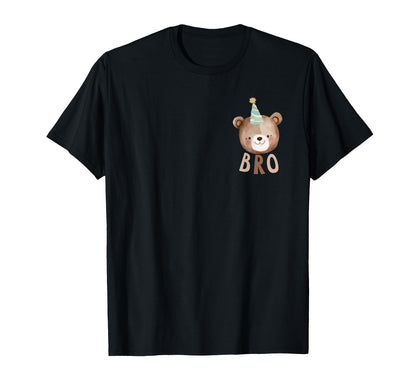Bro Bear 1st Birthday Beary First Birthday Matching Family T-Shirt