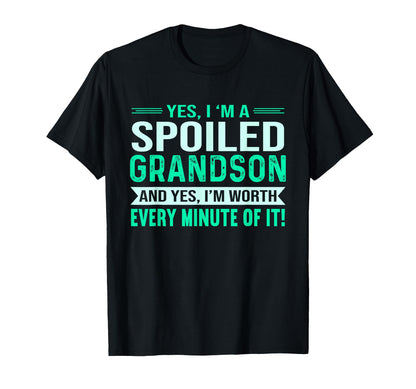 Favorite Spoiled Grandson Birthday T-Shirt