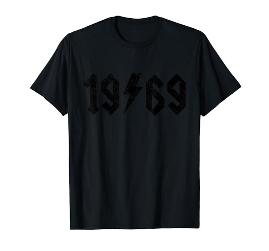 Vintage 1969 Rock Band 52nd Birthday 52 Years Old Born 69 T-Shirt
