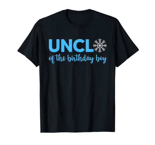 Uncle Of The Birthday Boy Winter Onederland 1st Birthday T-Shirt