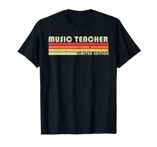 MUSIC TEACHER Funny Job Title Profession Birthday Worker Men Women Girls Kids T-Shirt