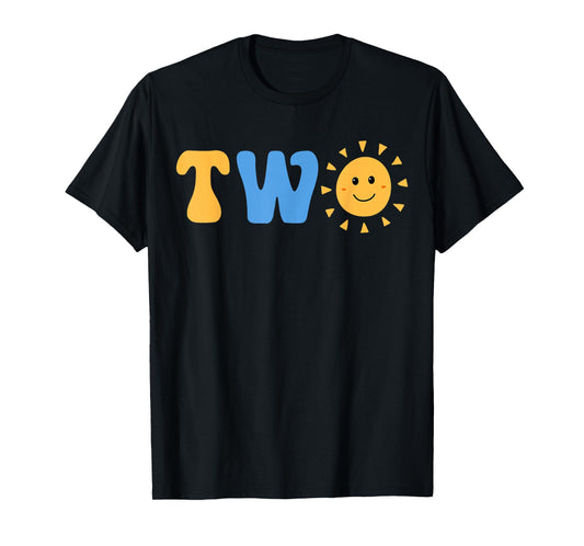 Two 2 Years Old Birthday Boy Girl Second Trip Around The Sun T-Shirt