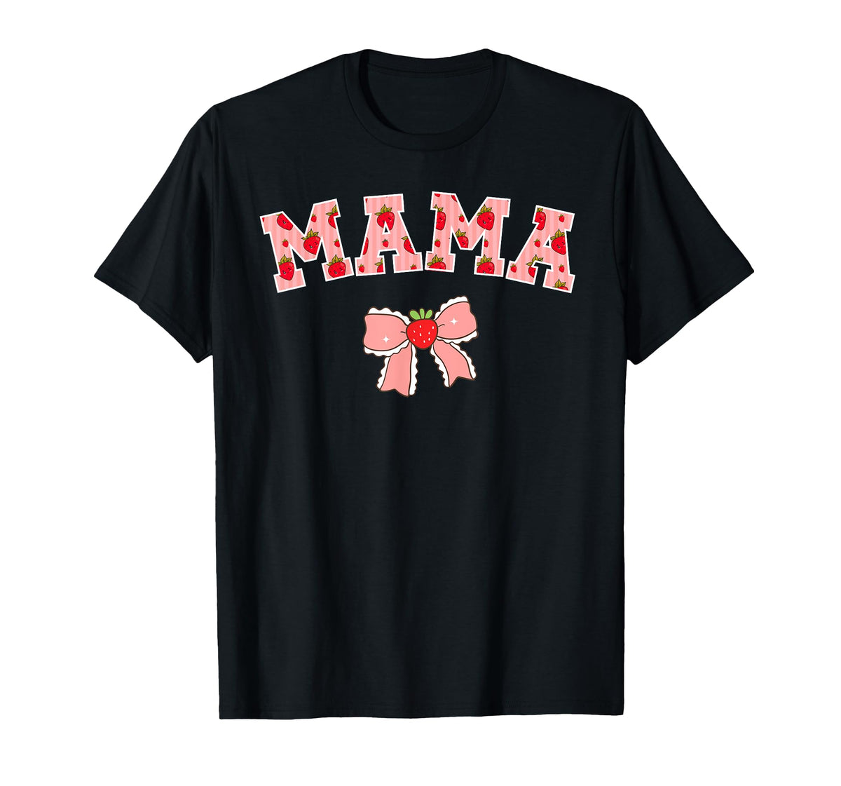 Mama Strawberry First Birthday Party Funny Strawberry T-Shirt