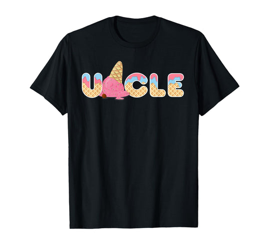 Uncle Ice cream Funny First Birthday Ice cream T-Shirt