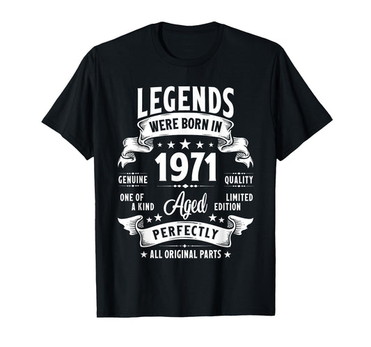 Vintage 1971 54 Year Old Gifts For Men Women 54th Birthday T-Shirt