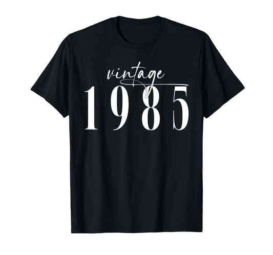 Vintage 1985 Elegant Minimalist Birthday Year 1985 Women T-Shirt