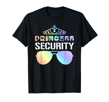 Princess Security Squad Crown Sunglasses Birthday Lover T-Shirt
