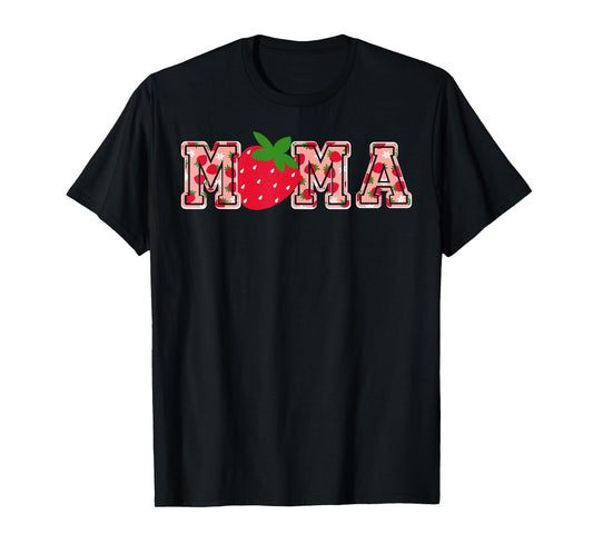 Mama Strawberry First Birthday Berry Mom Funny Strawberry T-Shirt