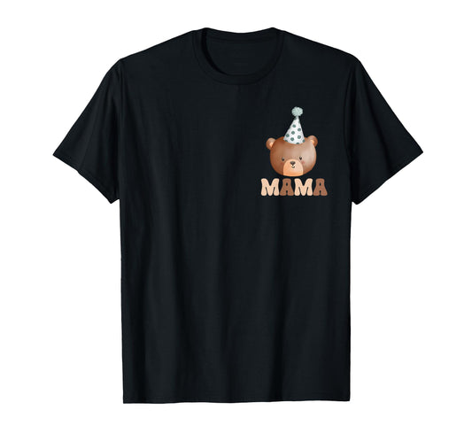 Mama Teddy Bear 1st Birthday Boy Girl Family Matching Party T-Shirt
