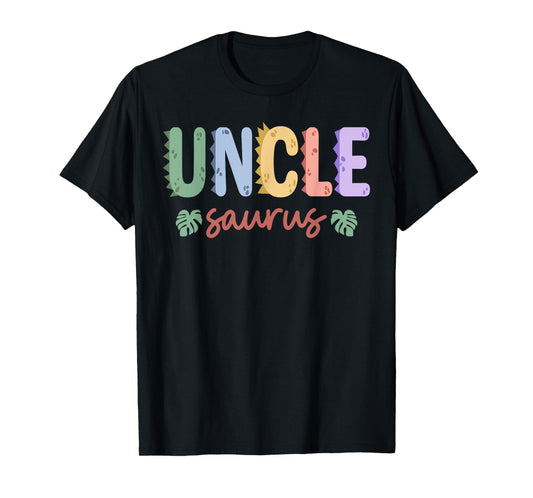 Uncle Saurus Rex Dinosaur Birthday Squad Crew Family T-Shirt