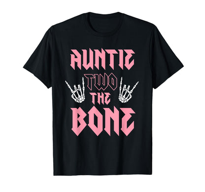 Auntie Two the Bone Birthday 2 Years Old Birthday Girl T-Shirt